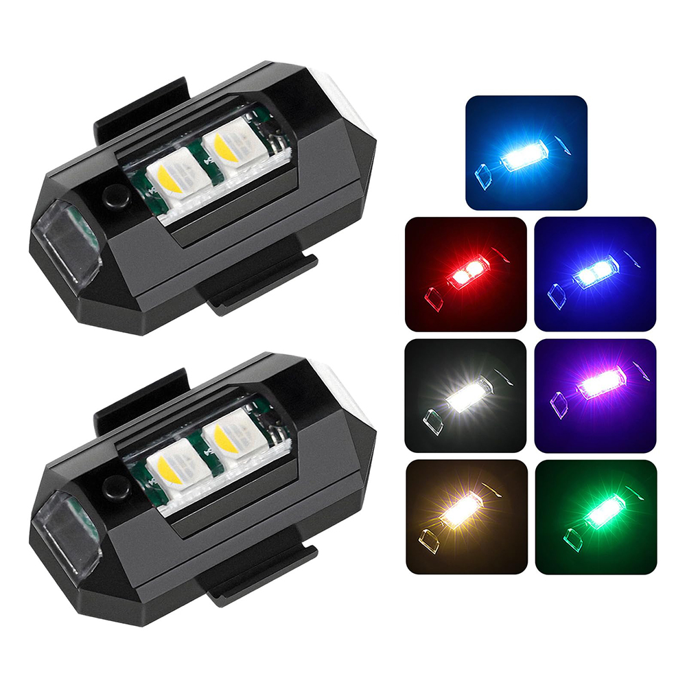 Drone Strobe Light - 2 قطعة أضواء LED صغيرة ستروب