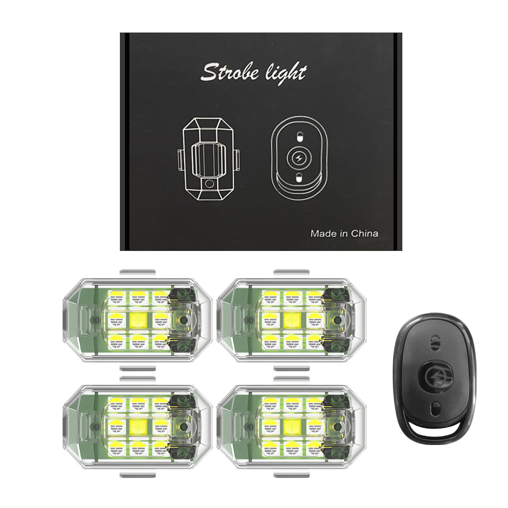 Drone Strobe Light - 1/2/4 قطعة LED اللاسلكية الطائرة بدون