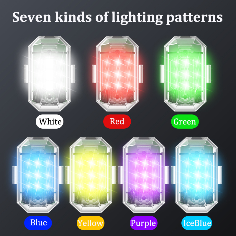 قطعتان/4 قطع من أضواء LED اللا - مراجعة Drone Strobe Light وسعره