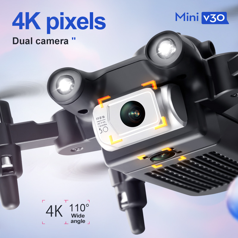 طائرة بدون طيار صغيرة V30 WiFi - مراجعة Drone Remote Controller Lanyard وسعره