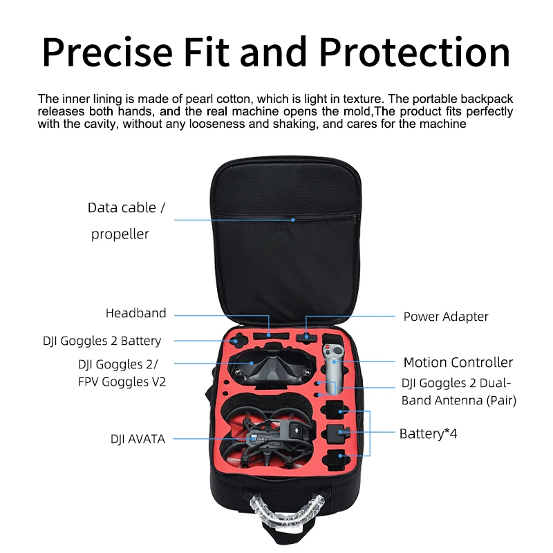 حقيبة ظهر محمولة من النايلون ح - مراجعة Drone Backpack وسعره