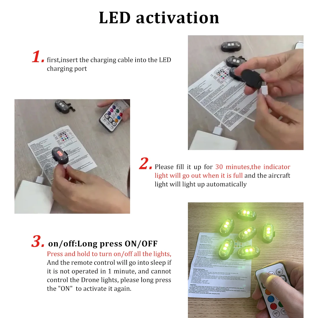 ضوء ستروب لاسلكي للتحكم عن بعد - مراجعة Drone Strobe Light وسعره