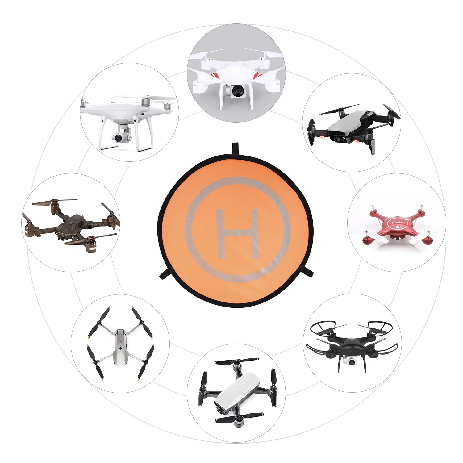 55/75/110 سنتيمتر الطائرة بدون - مراجعة Drone Landing Pad وسعره