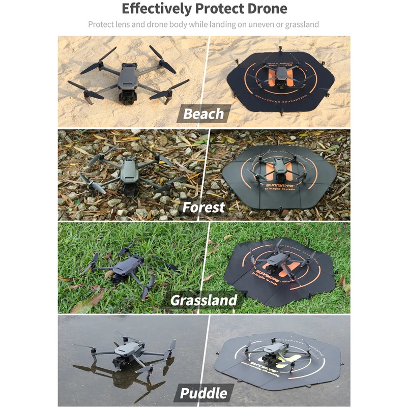 Sunnylife 80 سنتيمتر مقاوم للم - مراجعة Drone Landing Pad وسعره
