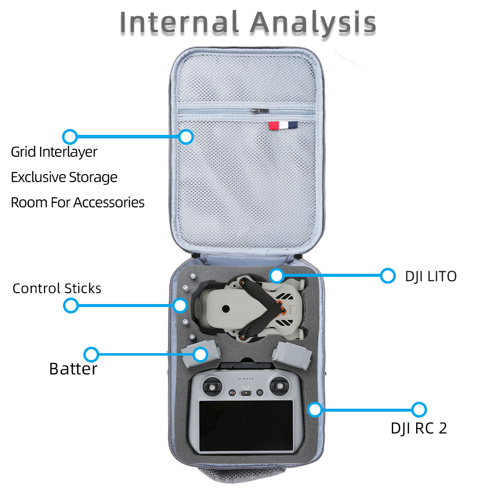 حقيبة كتف محمولة لـ DJI Lito 1 - مراجعة Drone Carrying Case وسعره
