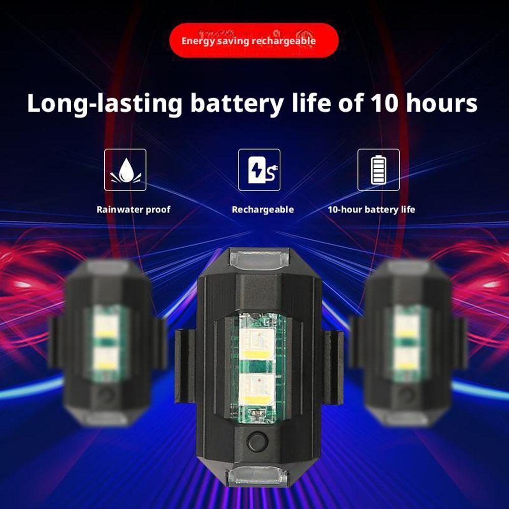 2 قطعة أضواء LED صغيرة ستروب د - مراجعة Drone Strobe Light وسعره
